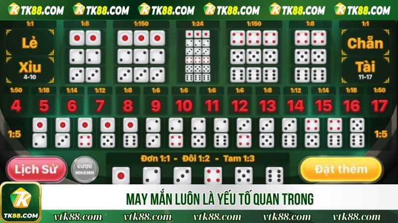 May mắn luôn là yếu tố quan trọng