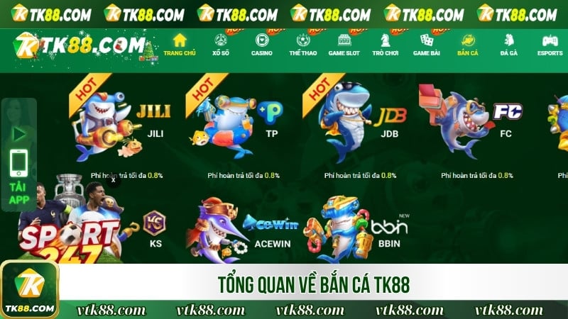 Tổng quan về bắn cá TK88