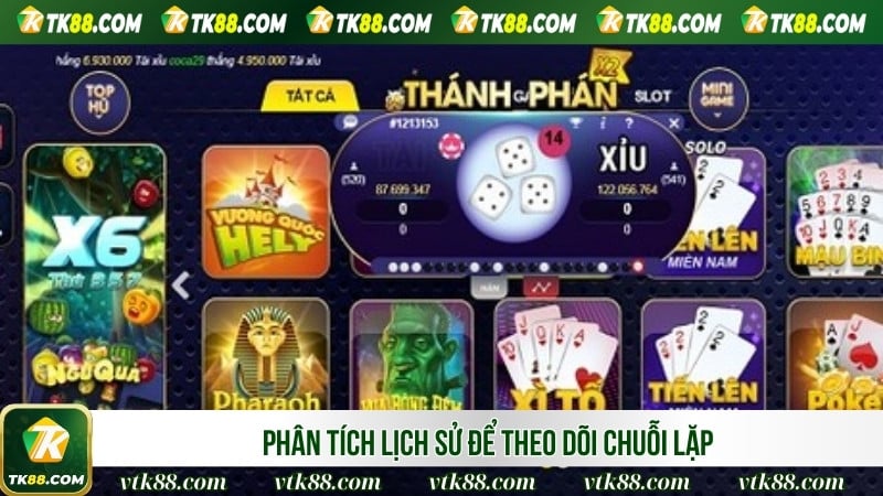 Phân tích lịch sử để theo dõi chuỗi lặp